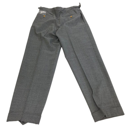 ベルナールザンス ×ビームス ウール混合 スラックス パンツ メンズサイズ US28  グレー BERNARD ZINS × BEAMS 【AFB30】