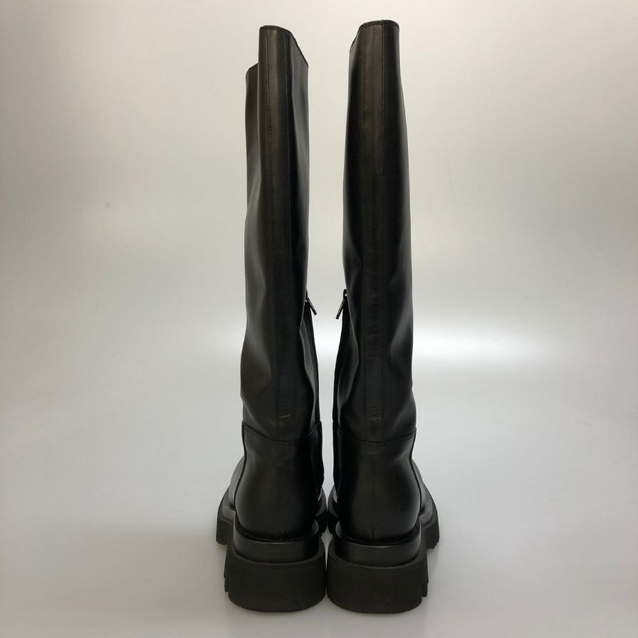 ボッテガヴェネタ ロングブーツ レザー ブラック レディース サイズ 37 BOTTEGA VENETA 約24.0cm【AFI30】