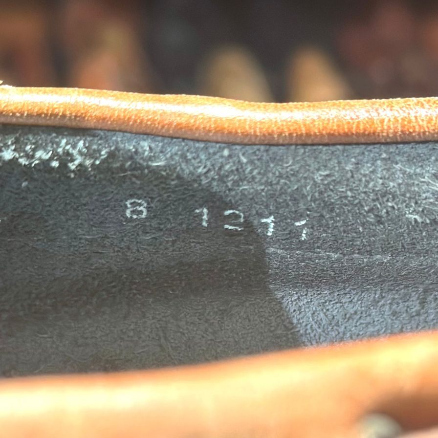 パラブーツ レザーデッキシューズ バース ブルーブラウンコンビ  メンズ UK8 PARABOOT デッキシューズ 約26.5cm【LA】【中古】