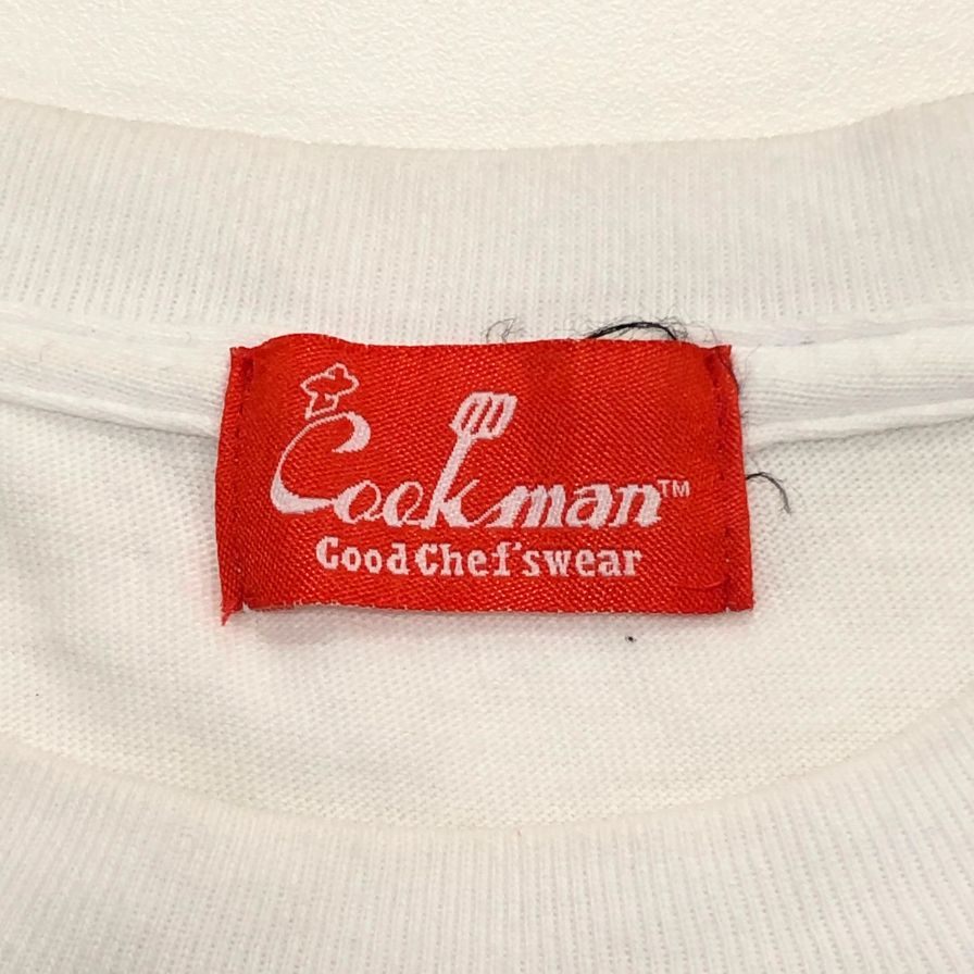 中古■クックマン フロントプリントTシャツ ホワイト メンズ XL COOKMAN 【AFB8】