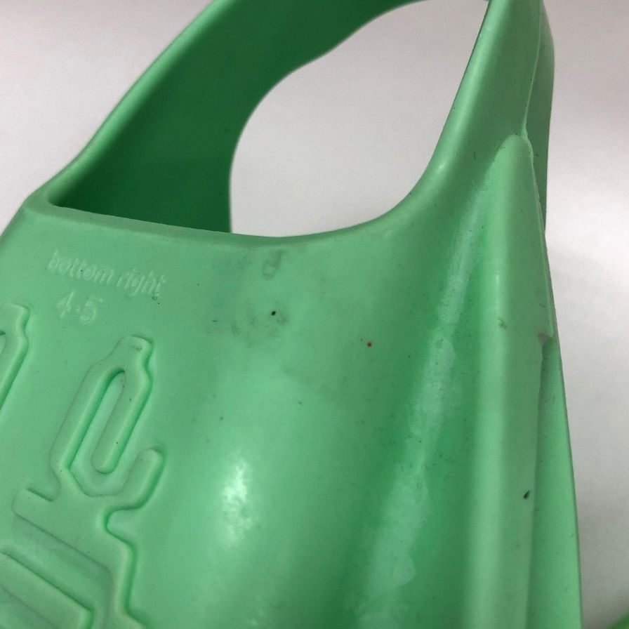 ソルテック フィン ハイドロテック2フィン ソフトタイプ グリーン系 ユニセックス サイズ4-5 soltec swim Hydro【AFI19-2】【中古】