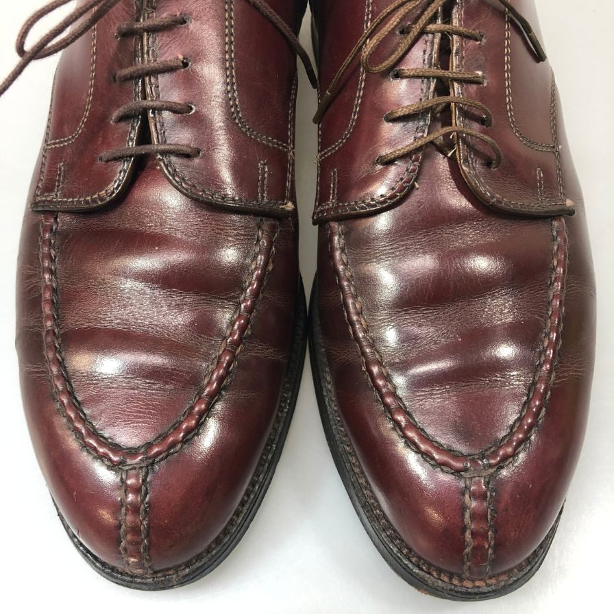 オールデン レザーシューズ 964 Vチップ カーフ ボルドー メンズ サイズUS8.5 ALDEN 約26.5cm【YB4】