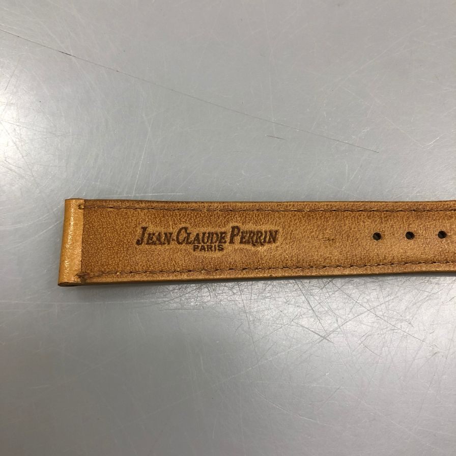 ジャン クロード ペラン 腕時計用レザーベルト カーフ 16mm14mm ベージュ系 バネ棒無し JEAN CLAUDE PERRIN【AFI14】