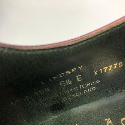 クロケット＆ジョーンズ リンジー メンズ  バーガンディ サイズUK6.5E Crockett & Jones ビジネスシューズ 約25.5cm【LA】【中古】