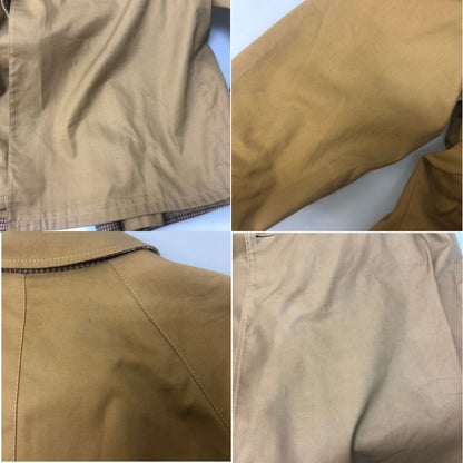 中古◆ノーブランド リバーシブルロングコート ベージュ×千鳥格子 サイズ52 メンズ 【AFB18】