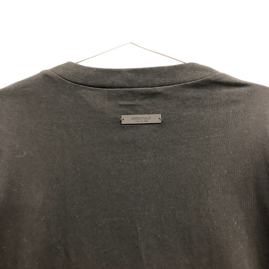 極美品◆フィア オブ ゴッド エッセンシャルズ ロゴプリント ロングスリーブTシャツ ブラック サイズXL 長袖 ロンT FEAR OF GOD ESSENTIALS 【AFB39】