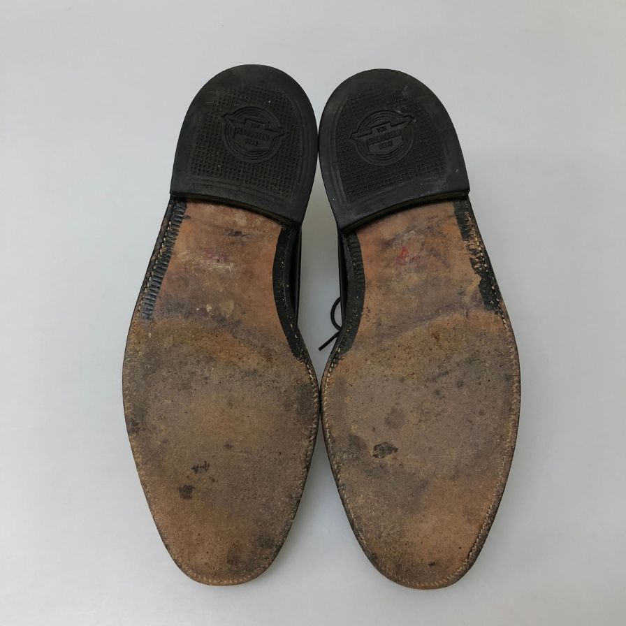 フローシャイム レザーシューズ 639629 プレーントゥ グレインレザー ダービー ブラウン メンズ サイズ8.5D FLORSHEIM 約26.5cm【AFC44-2】