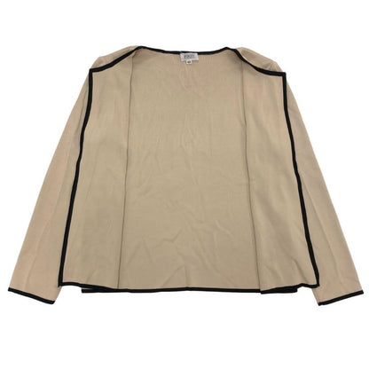 美品◆フォクシー ブティック カーディガン アンサンブル ボタンレス 羽織り 13290 ベージュ レディース サイズ40 FOXEY BOUTIQUE 【AFB4】