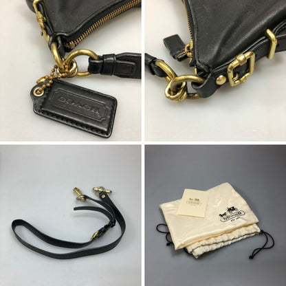 コーチ ショルダーバッグ マディソン ホーボー レザー ブラック レディース 15959 COACH【AFE5】