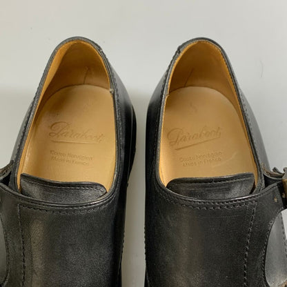 パラブーツ レザーシューズ ダブルモンクストラップ ウィリアム レザー メンズ サイズ6 ブラック Paraboot WILLIAM 約24.5cm【AFD9】