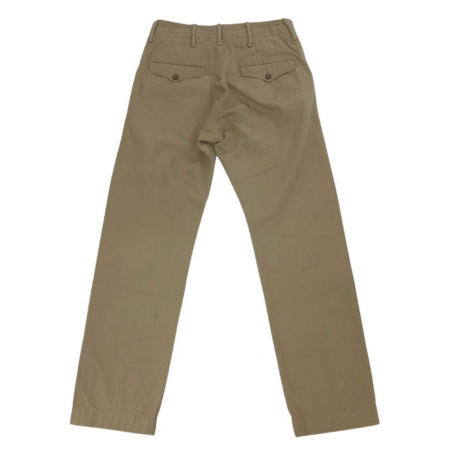 ダブルアールエル オフィサーズ パンツ トラウザー メンズ ベージュ サイズW28L30 RRL RALPH LAUREN 【AFB20】