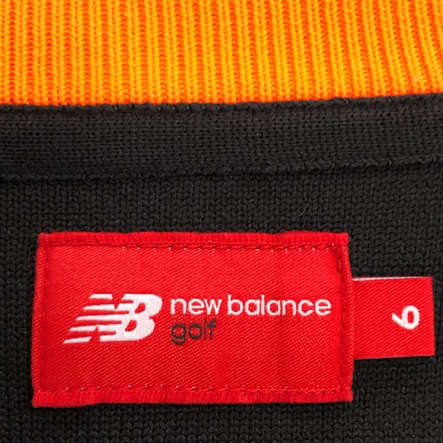 美品◆ニューバランス ゴルフ ニット クルーネック ブラック メンズ サイズ6 New Balance Golf 【AFA21】