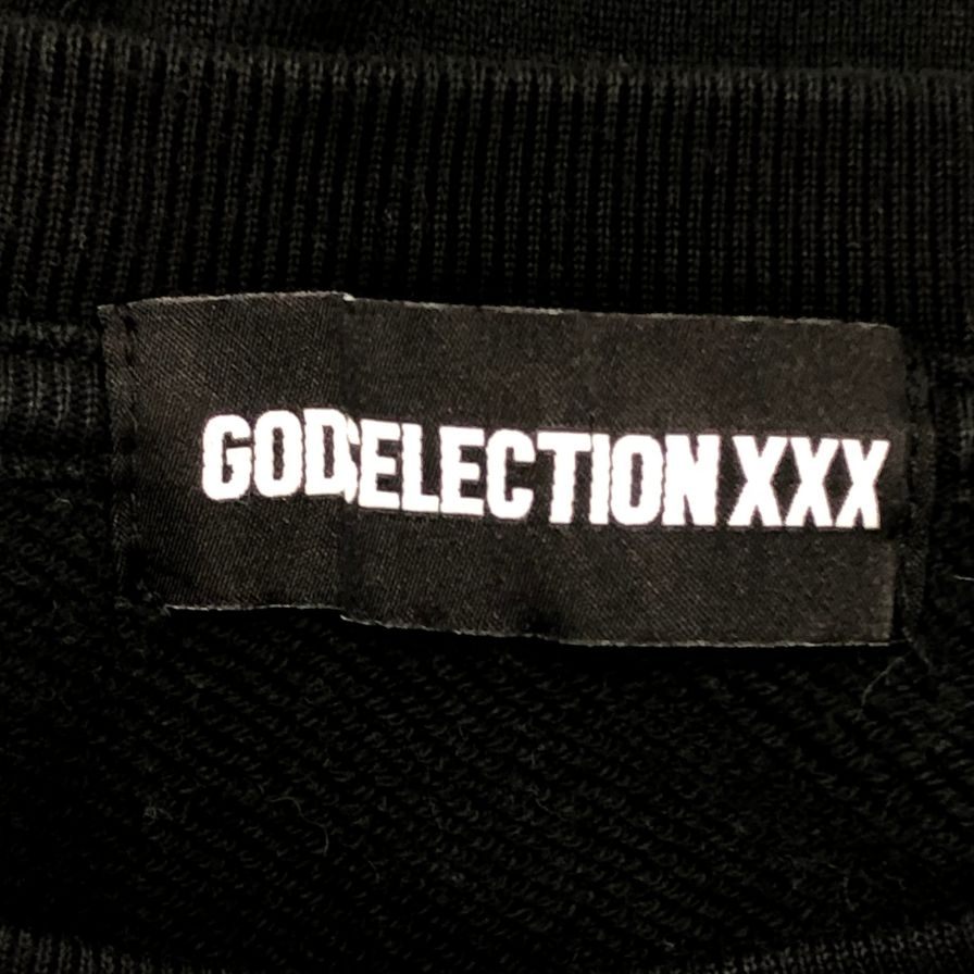中古◆ゴッドセレクション トリプルエックス スウェット プリントロゴ ブラック GOD SELECTION XXX 【AFB19】