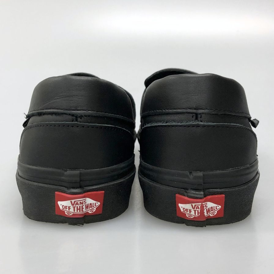 バンズ ローファー レザー ブラック メンズ サイズ27.5 V196CF VANS 約27.5cm【AFC8】