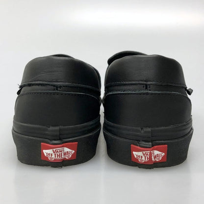 バンズ ローファー レザー ブラック メンズ サイズ27.5 V196CF VANS 約27.5cm【AFC8】