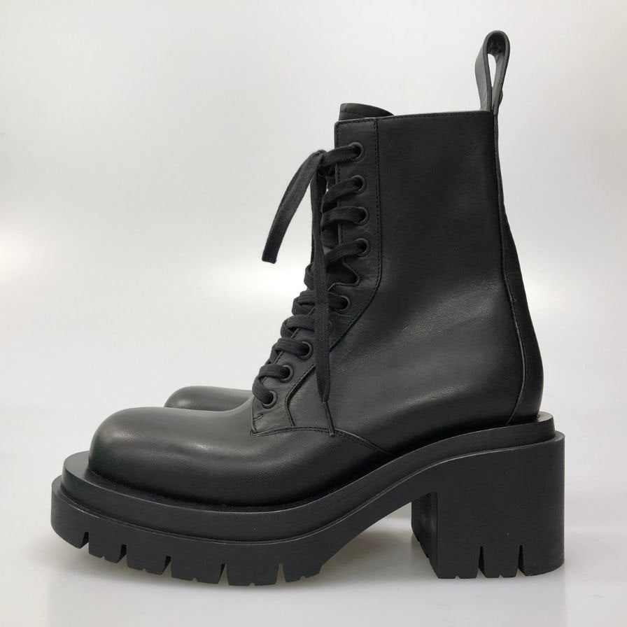 ボッテガヴェネタ ブーツ LUG ANKLE ブラック サイズ35 レディース BOTTEGA VENETA 約21.5cm【AFD4】