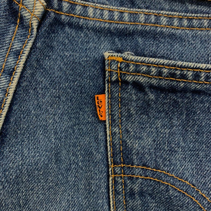 リーバイス デニムパンツ 505 ボタン裏575 オレンジタブ USA製 インディゴ メンズ サイズW34 L32 LEVI’S 【AFB38】