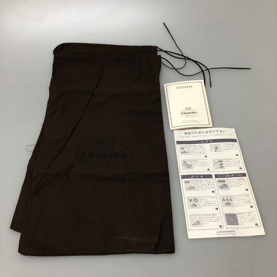 チャーチ チェットウィンド フルブローグ カーフ ダークブラウン サイズ6ハーフ Church ビジネスシューズ 約24.5cm【LA】【中古】