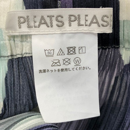 プリーツプリーズ モノグラムプリーツストレートパンツ 30周年記念 サイズ4 PP31JF712 PLEATS PLEASE ISSEY MIYAKE 【AFB10】