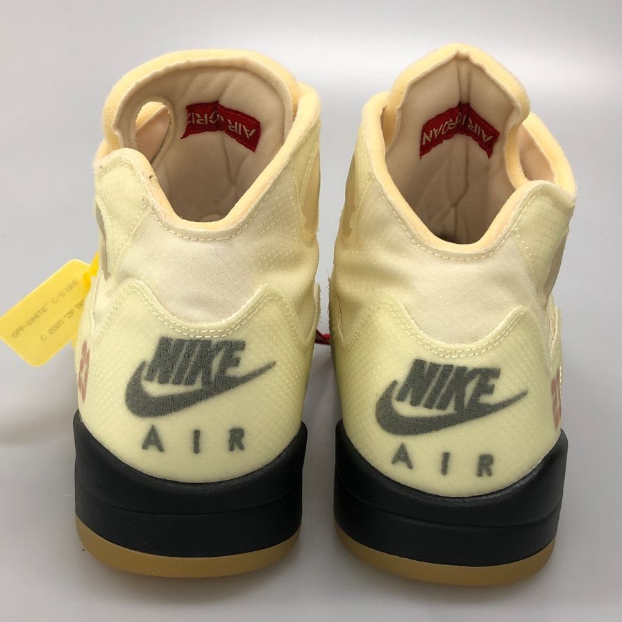ナイキ エア ジョーダン 5 レトロ SP DH8565 100 オフホワイト 31cm NIKE AIR JORDAN 5 RETRO SP 約31+cm【AFD15-2】