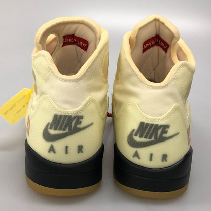ナイキ エア ジョーダン 5 レトロ SP DH8565 100 オフホワイト 31cm NIKE AIR JORDAN 5 RETRO SP 約31+cm【AFD15-2】