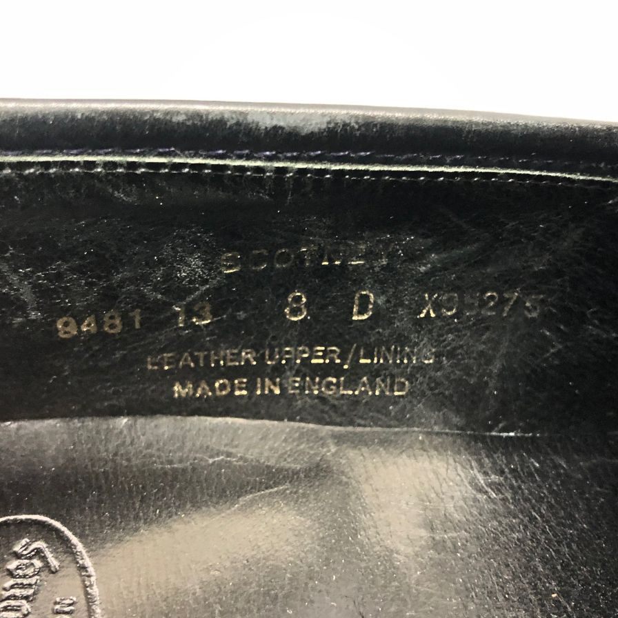 クロケット＆ジョーンズ ローファー レザーシューズ scotney サイズ8D ブラック メンズ Crockett&Jones ローファー 約26.5cm【LA】【中古】