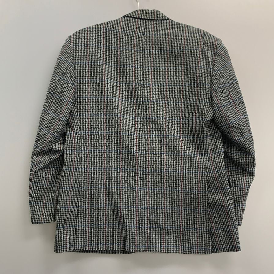 中古◆バーバリー テーラードジャケット ダブル 90S 旧タグ チェック グリーン系 メンズ サイズ 表記なし Burberry 【AFA7】