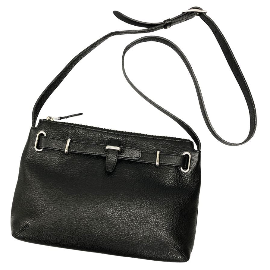 ペッレ モルビダ ショルダーバッグ メイデンヴォヤージュ レザー ブラック PELLE MORBIDA【AFE1】