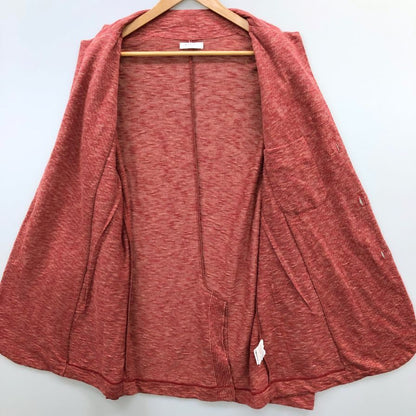 美品◆ボリオリ カーディガン コットン ポリエステル レッド系 サイズL BOGLIOLI 【AFB32】