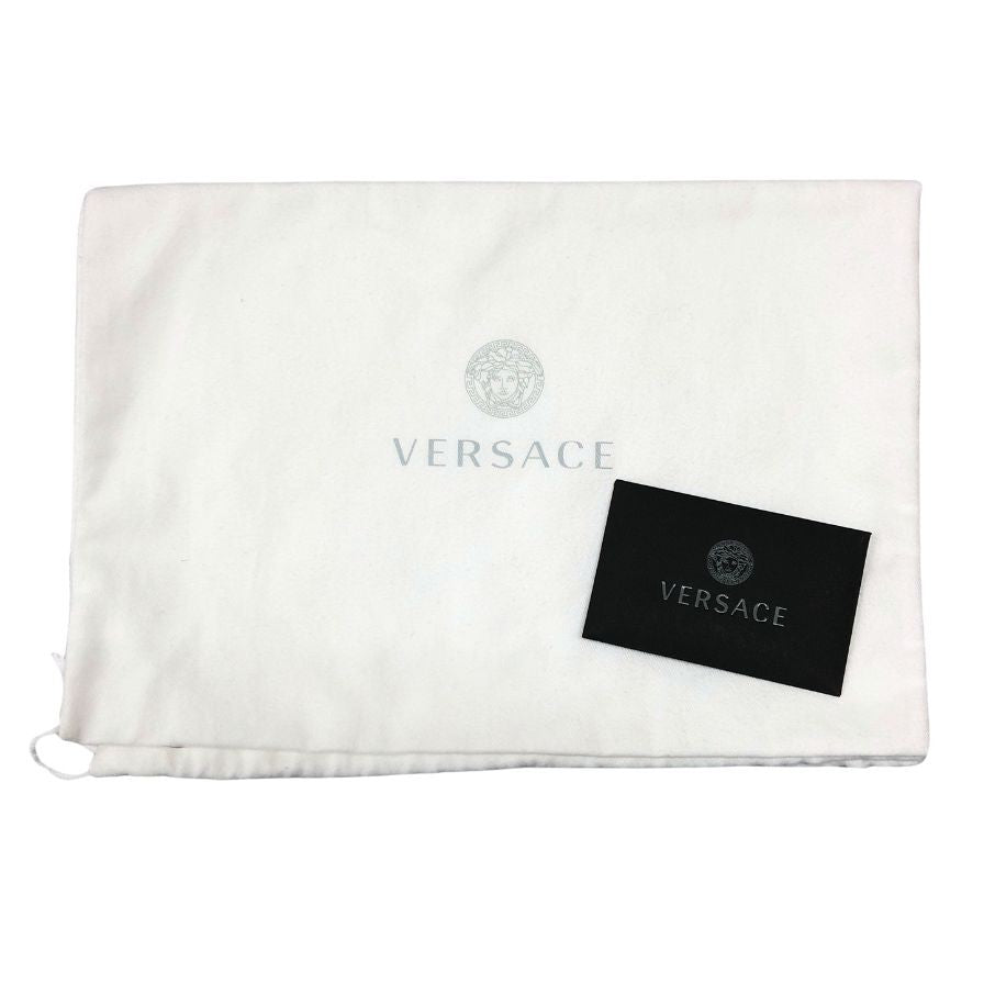 ヴェルサーチェ ローカットスニーカー メデューサ キャンバス ユニセックス サイズ40 VERSACE 約26.5cm【AFD12】