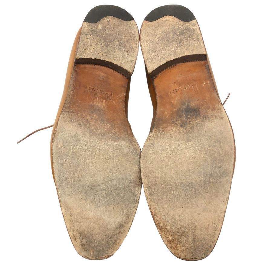 ベルルッティ レザーシューズ プレーントゥ メダリオン ライトブラウン サイズUK10 BERLUTI ビジネスシューズ 約29.0cm【LA】【中古】