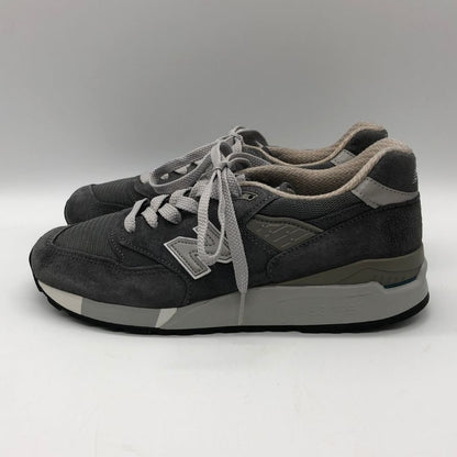 ニューバランス スニーカー M998CH メッシュ×スエード アメリカ製 メンズ チャコールグレー サイズ26cm NEW BALANCE 約26.0cm【AFC47】