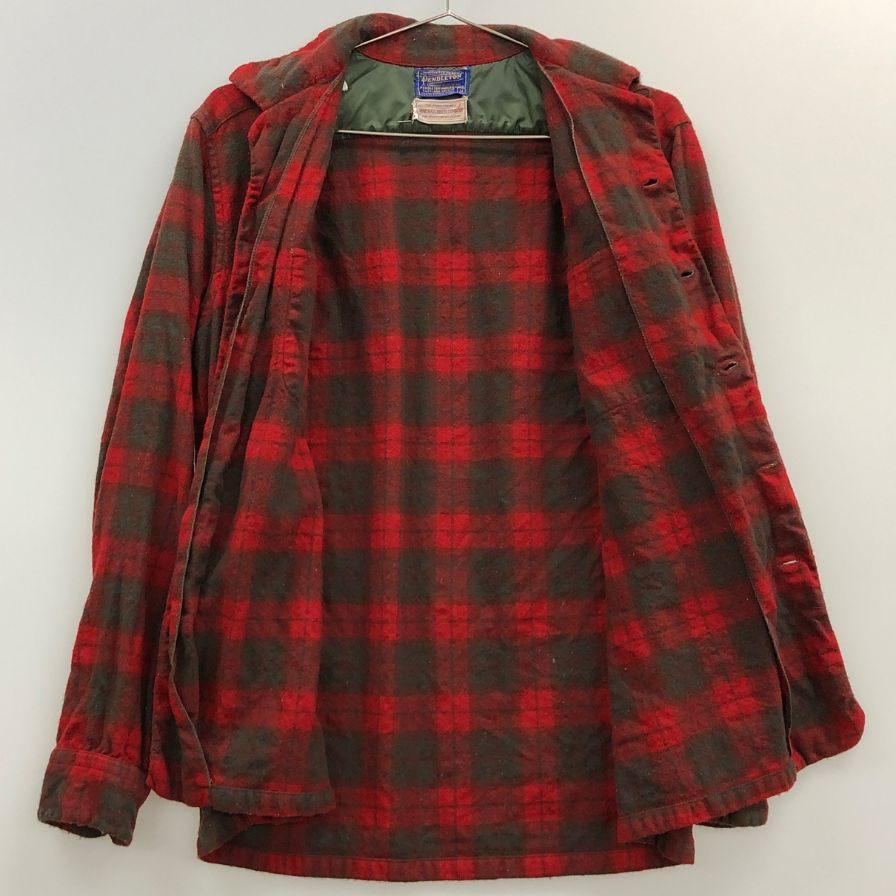 美品◆ペンドルトン 50S チェックシャツ USA製 レッド メンズ サイズM PENDLETON 【AFB42】