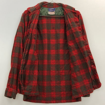 美品◆ペンドルトン 50S チェックシャツ USA製 レッド メンズ サイズM PENDLETON 【AFB42】