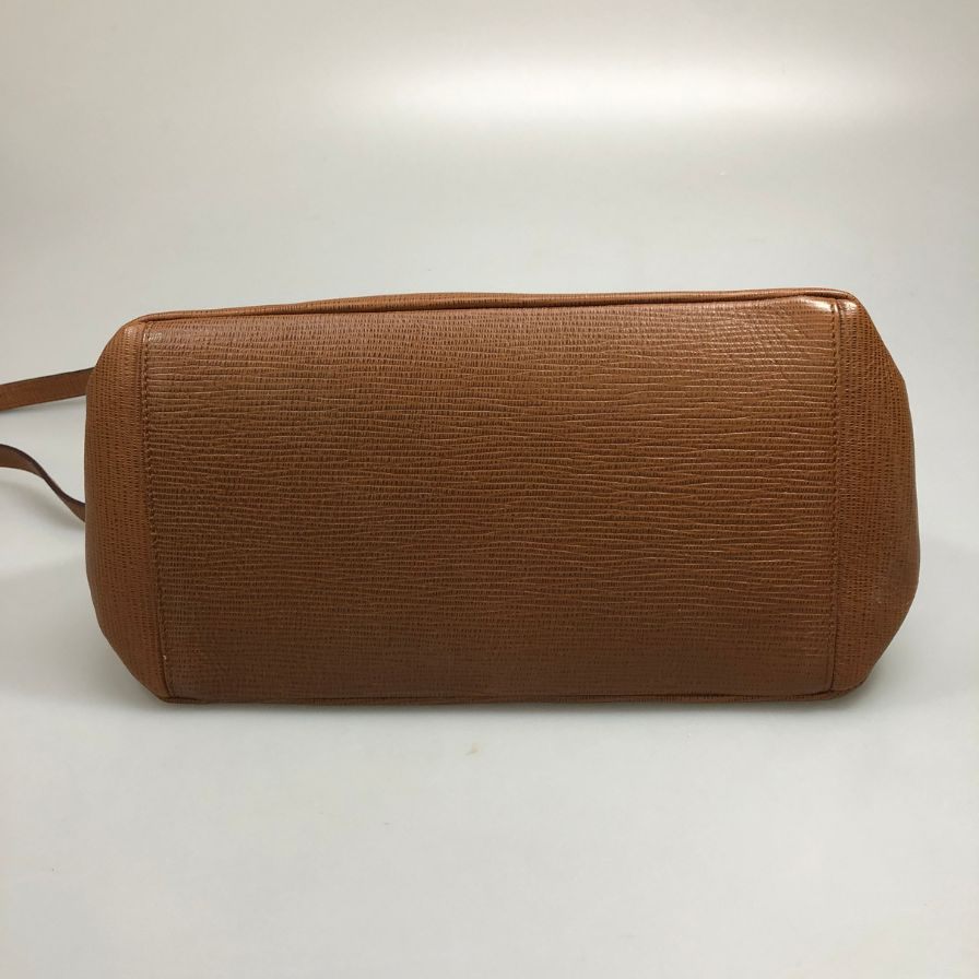 ヒューゴ ボス 牛革 2wayハンドバッグ ターンロック レディース ルーマニア製 ブラウン HUGO BOSS【AFE6】