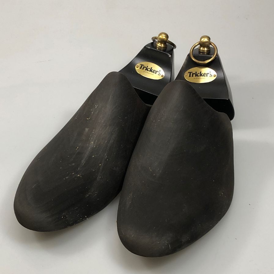 トリッカーズ モーガン レザーシューズ ダブルモンク ストラップ W7867 ブラウン メンズ サイズ7 Tricker‘s MORGAN ブーツ 約25.5cm【LA】【中古】
