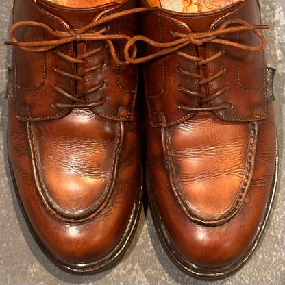 パラブーツ レザーシューズ シャンボード Uチップ デカタグ ブラウン  メンズ サイズUK6.5 PARABOOT ビジネスシューズ 約25.0cm【LA】【中古】