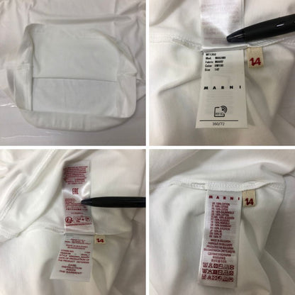 美品◆マルニ フォント ロゴ Tシャツ キッズ ホワイト サイズ14 MARNI 【AFB19】