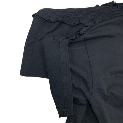 極美品◆シーバイクロエ 半袖Tシャツ フリル ブラック レディース サイズXS See By Chloe 【AFB47】
