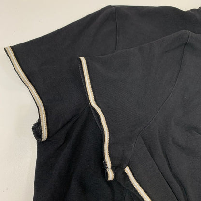 美品◆モンクレール ポロシャツ P383NCT コットン ブラック レディース サイズS MONCLER 【AFB4】
