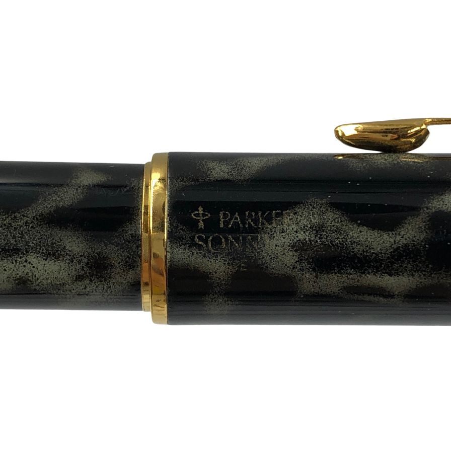 パーカー 万年筆 ソネット ペン先18K-750 マーブル柄 ブラック PARKER SONNET【AFI7】