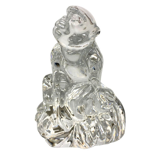 バカラ クリスタルオブジェ 干支 猿 Baccarat【AFB56】【中古】