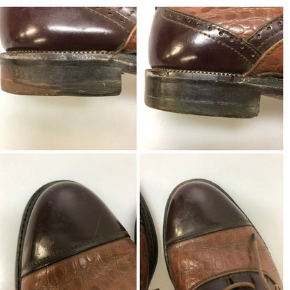 リーガル レザーシューズ インペリアル グレード コンビ 内羽根 メンズ サイズ24.5cm ブラウン KUMANG SHOE MFG REGAL 約24.5cm【PTM1】