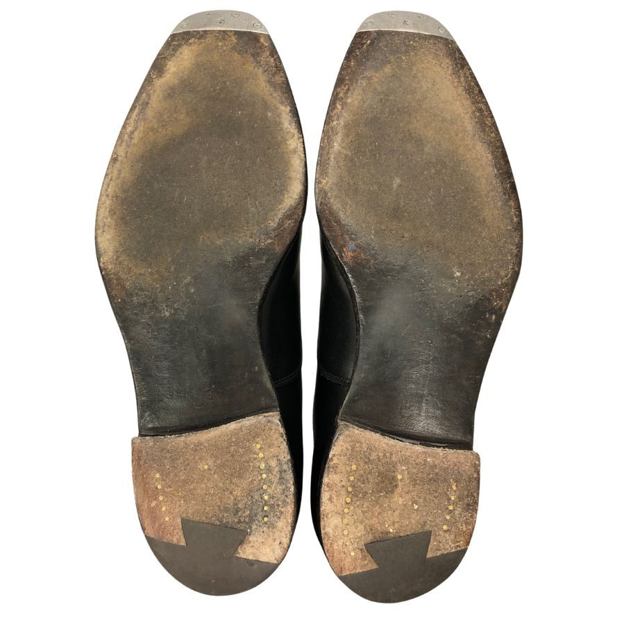 クロケット&ジョーンズ レザーシューズ ストレートチップ オードリー 377ラスト メンズ 6.5E ブラック系 29447 CROCKETT&JONES AUDLEY ビジネスシューズ 約25.0cm【LA】【中古】