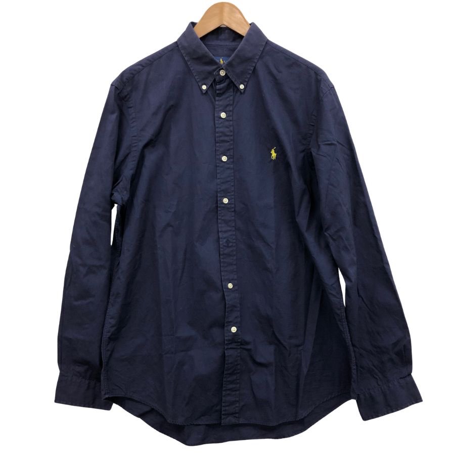 美品◆ラルフ ローレン BDシャツ 710572857002 ネイビー サイズL メンズ  Ralph Lauren 【AFB6】