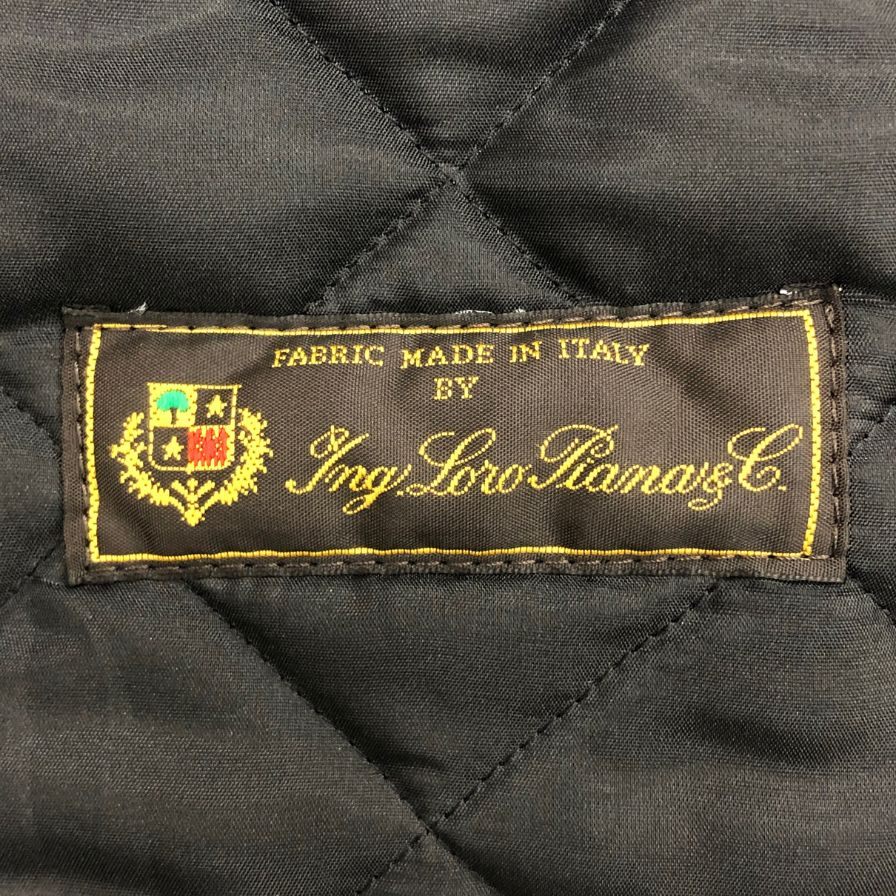 美品◆マッキントッシュ ロロピアーナ生地 キルティング ハーフコート 英国製 メンズ サイズ42 グレー MACKINTOSH Loro Piana 【AFA4】