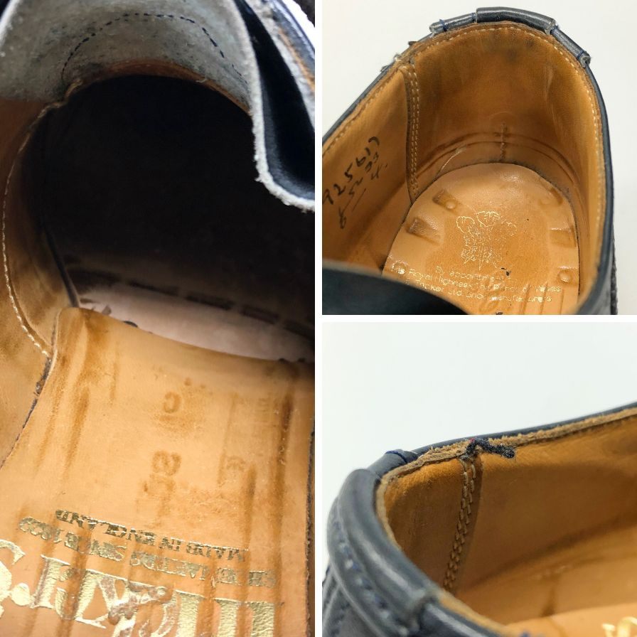 トリッカーズ ウイングチップ L5633 メンズ ネイビー サイズUK6  Tricker's ビジネスシューズ 約24.5cm【LA】【中古】