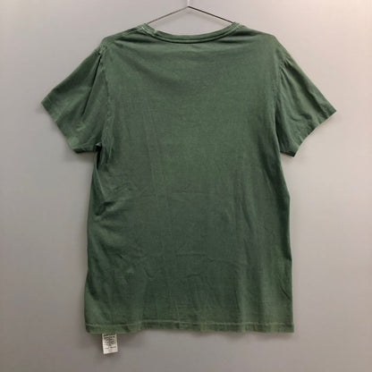 美品◆ダブルアールエル ロゴプリントTシャツ カーキ メンズ サイズM RRL 【AFB9】