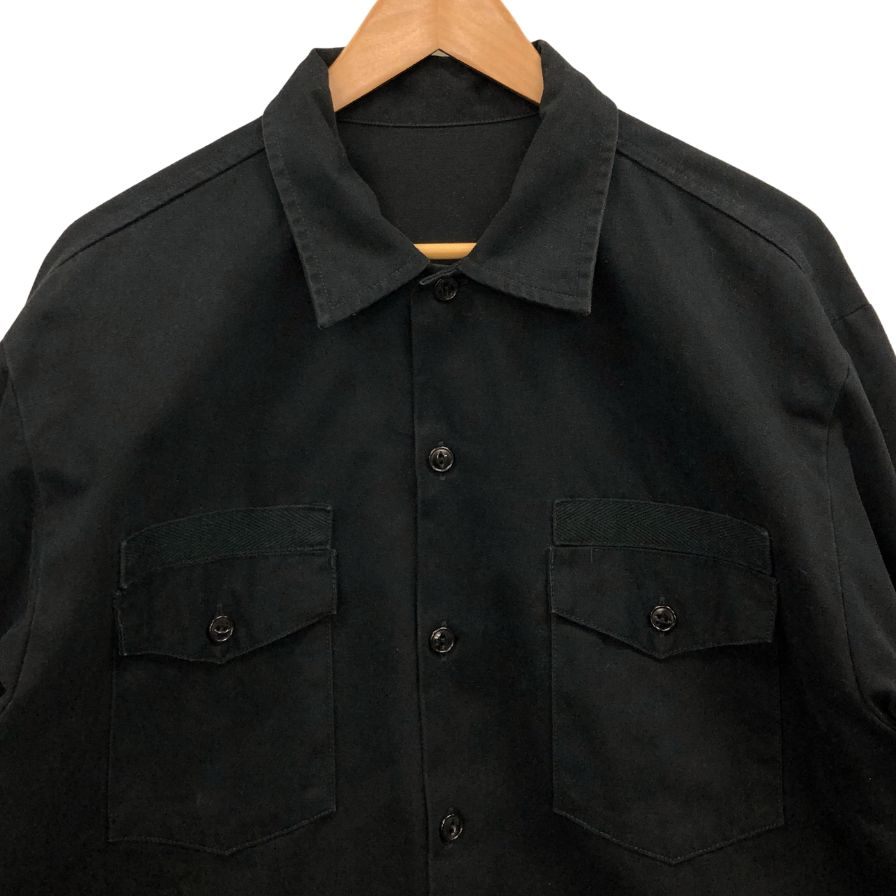 美品◆ユニフォームエクペリメント 長袖シャツ 20AW UE-202009 メンズ サイズ4 ブラック Uniform Experiment 【AFB39】