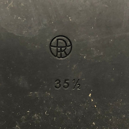 ザ ロウ ジップブーツ フロントジップ レザー ブラック レディース サイズ35.5 THE ROW 約22.0cm【AFD1】